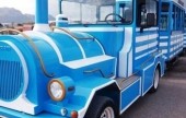 Tren turístico de segunda mano azul - marca Deltrain  - VENDIDO!